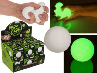 Obrázek z Míček mačkací svítící ve tmě 7cm, v krabičce (12) 